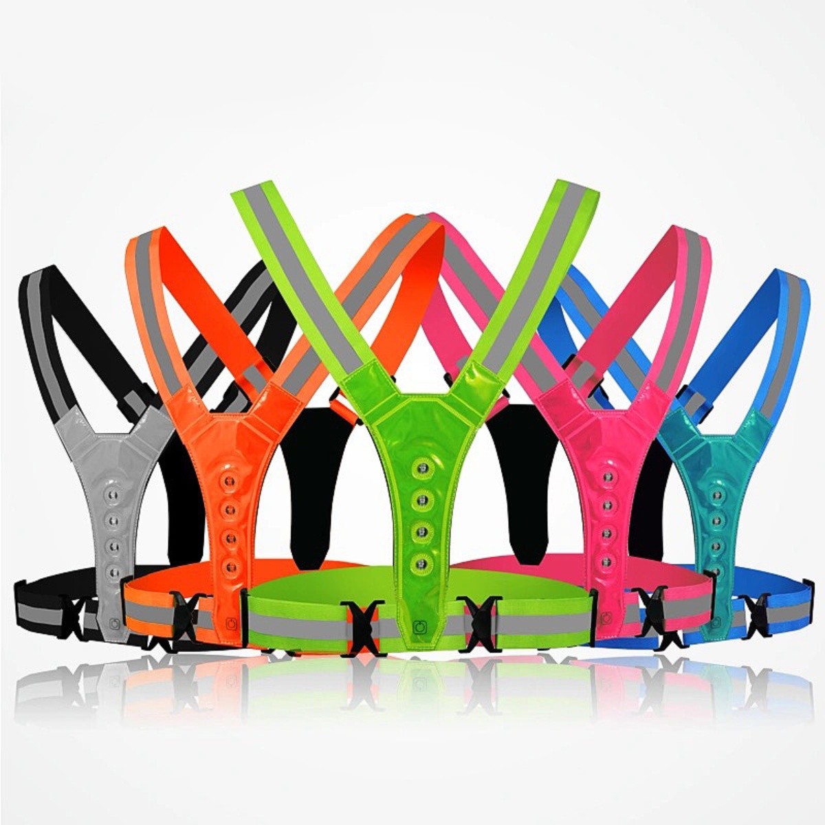 Running Gear For Night - Adjustable LED Running & Cycling Safety