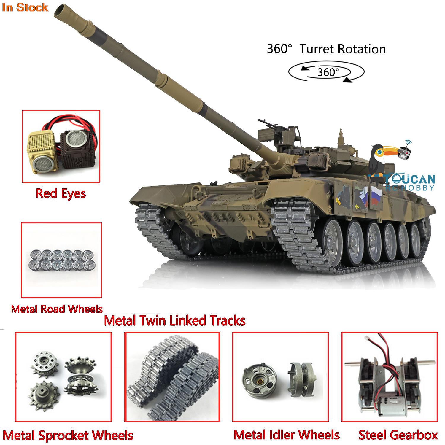 HENG LONG 1/16 7.0 T90 Remote  - огляд і ціна Running Gear Box