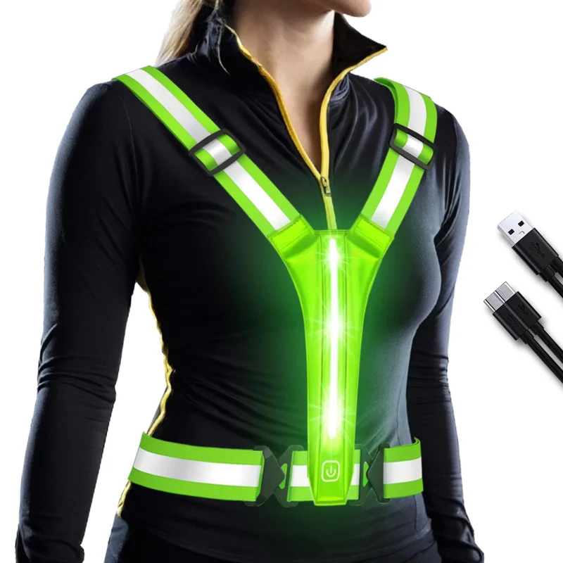 LED Reflective Vest Running Ge - огляд і ціна Running Gear For Night
