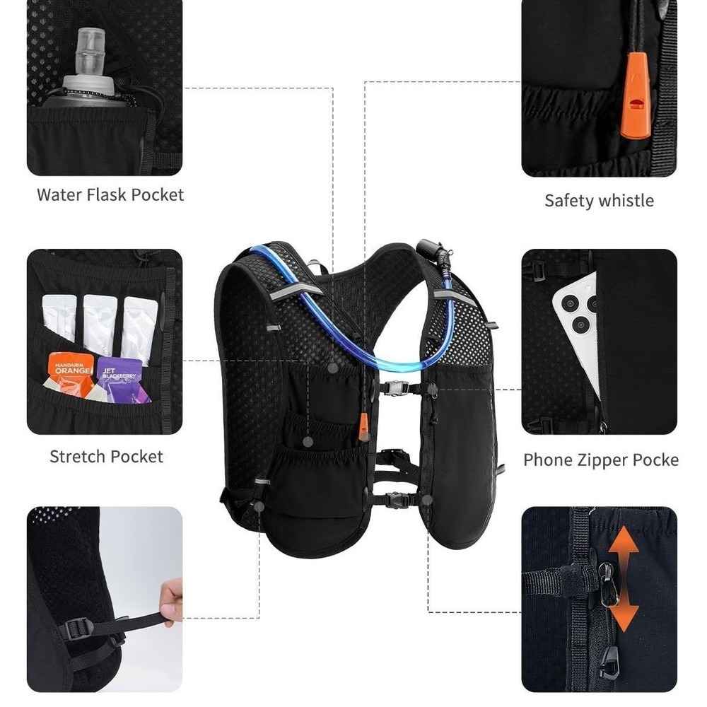 Men's Running Vest Hydration P - огляд і ціна Running Gear Hydration