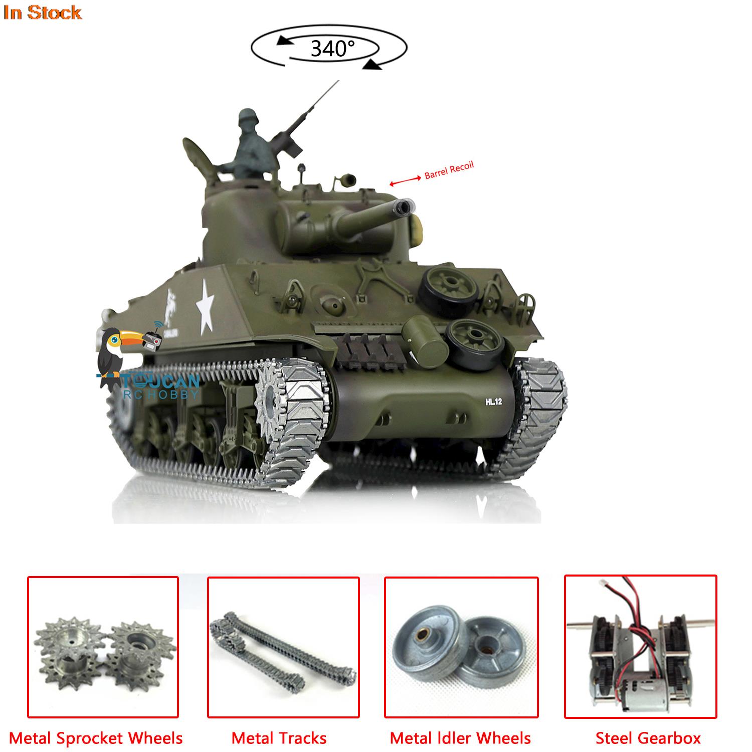 1/16 HENG LONG RC Tank 7.0 Upg - огляд і ціна Running Gear Box