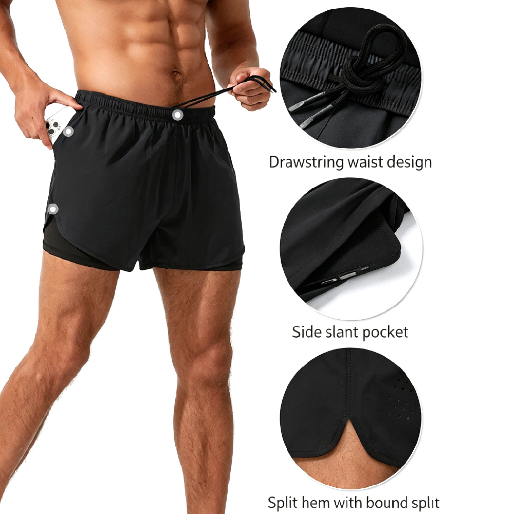 High-Waist 2-in-1 Running Shor - огляд і ціна Running Gear Quick Dry