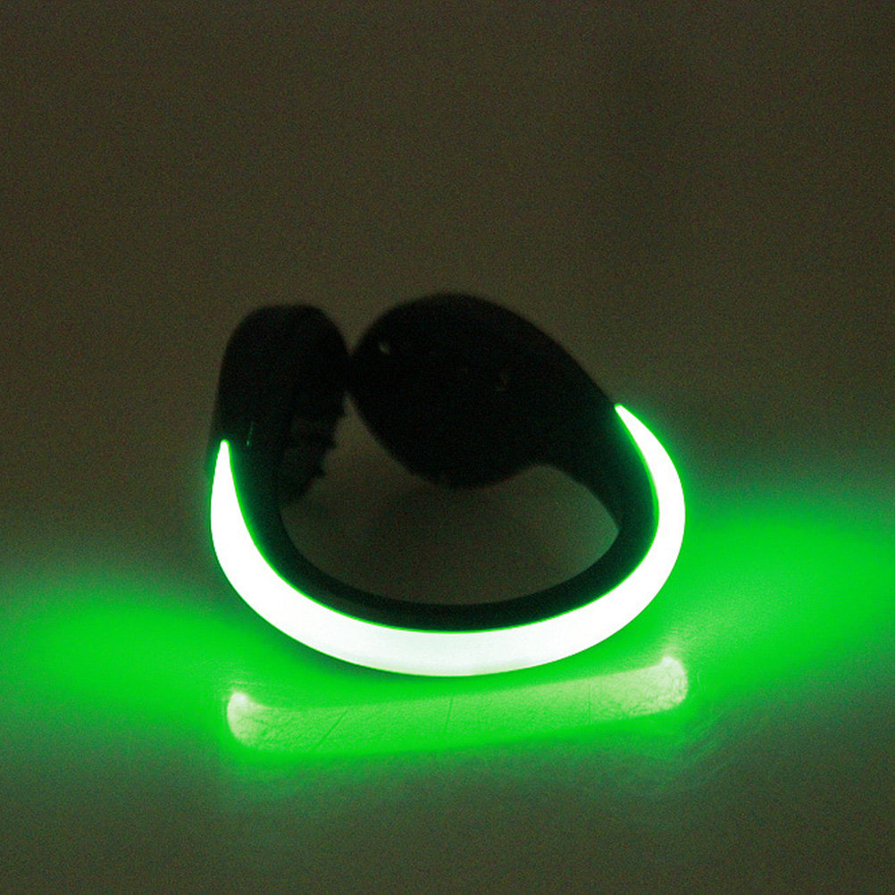 1Pcs LED Flash Shoe Clip Green - огляд і ціна Running Gear For Night