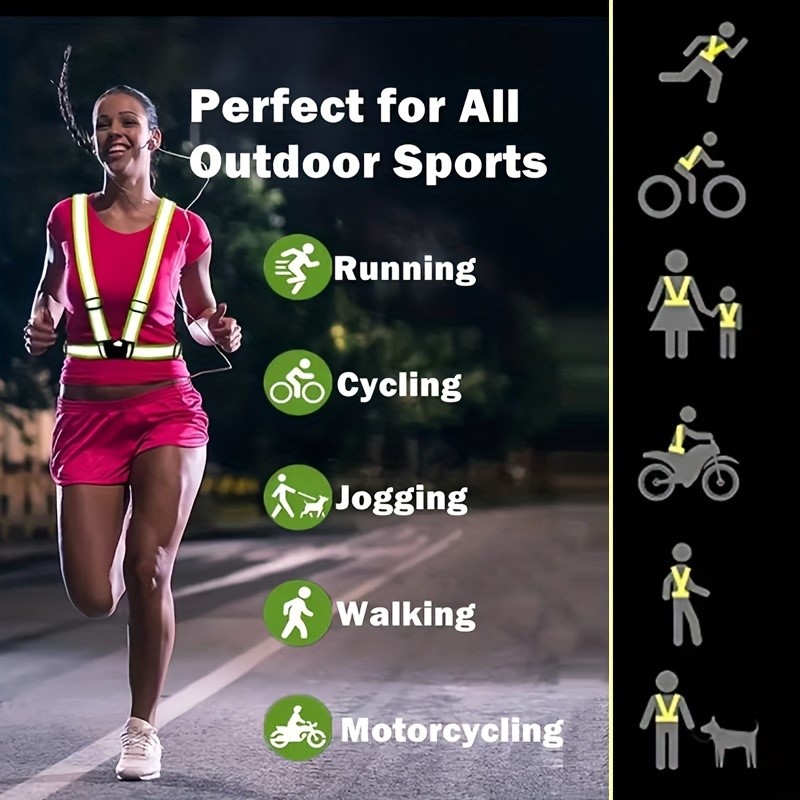 High Visibility Reflective Saf - огляд і ціна Running Gear For Night